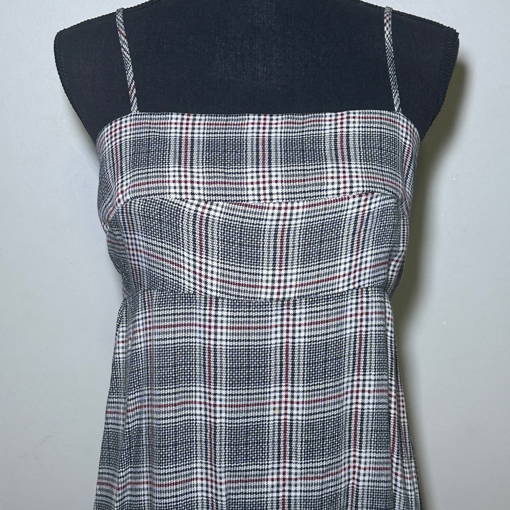 Candies Plaid Twee Academia 90s Y2K Mini Dress Size Medium Preppy Old Money